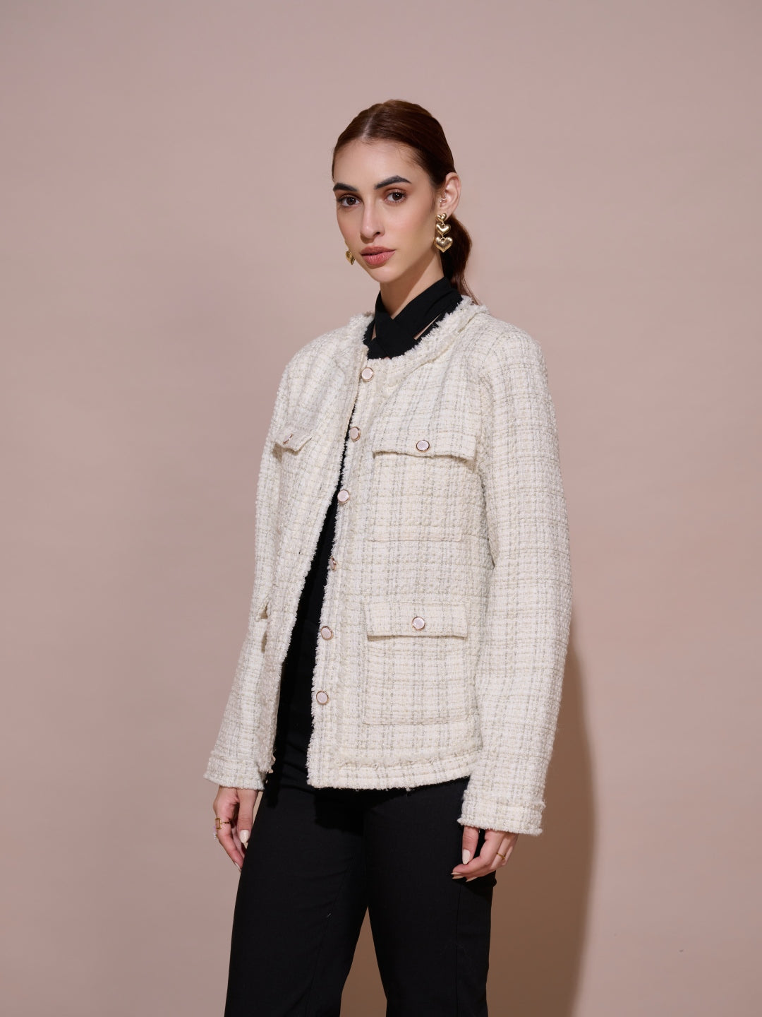 Veni Tandon in our Sydney Tweed Jacket