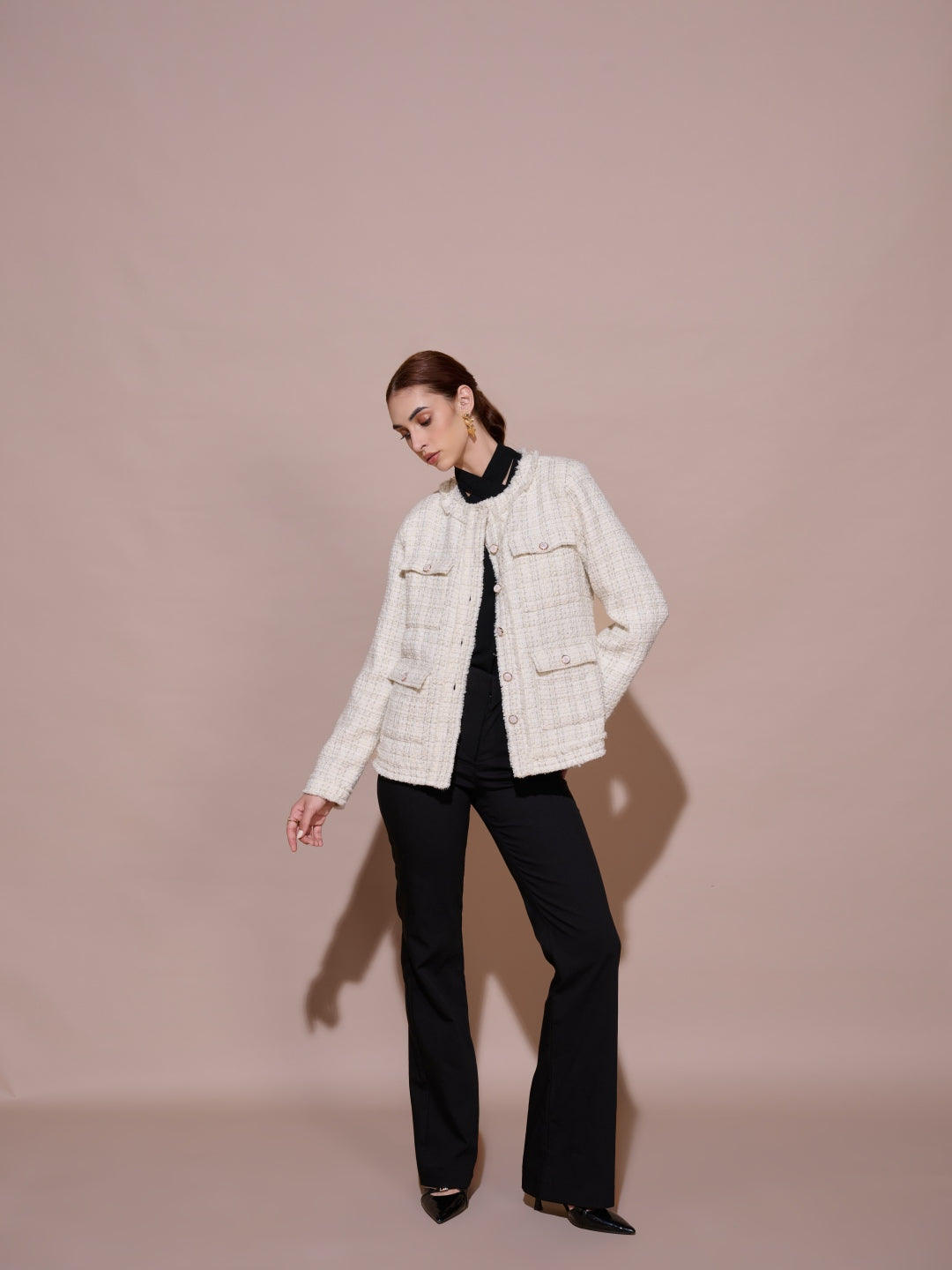 Veni Tandon in our Sydney Tweed Jacket