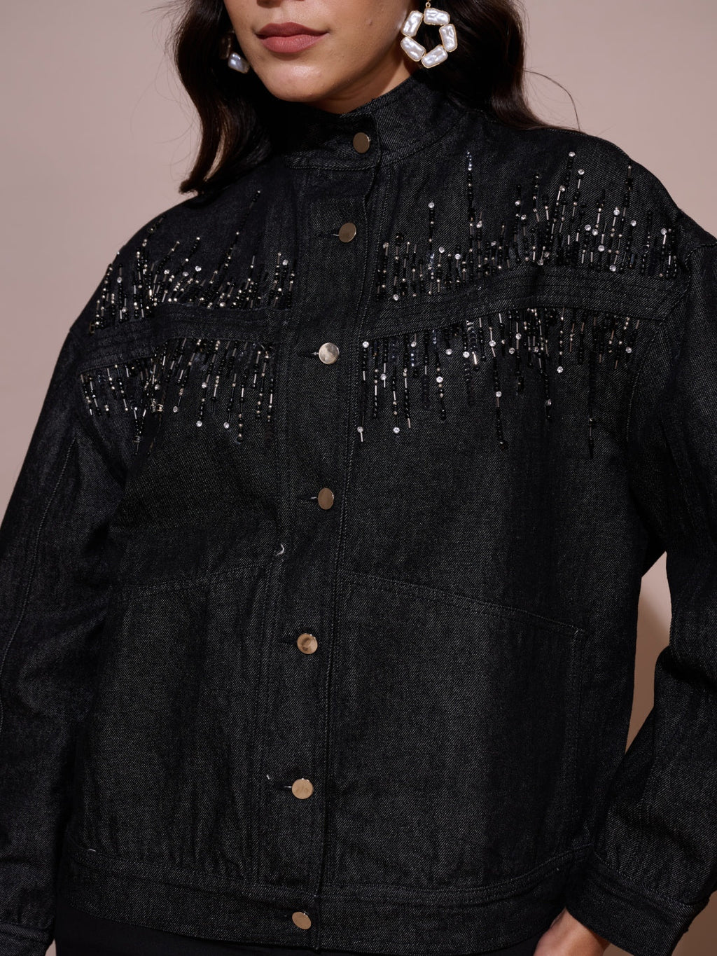 Divya Bhopana in our Kristine Oversized Jacket