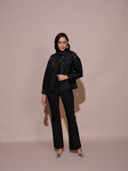 Divya Bhopana in our Kristine Oversized Jacket