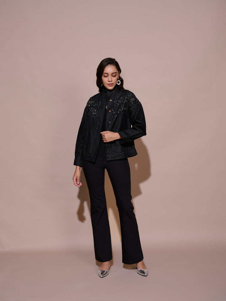 Divya Bhopana in our Kristine Oversized Jacket