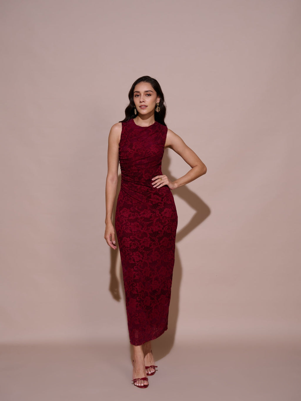 Tushita Mehta in our Monica mesh dress