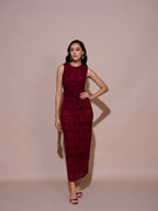 Tushita Mehta in our Monica mesh dress