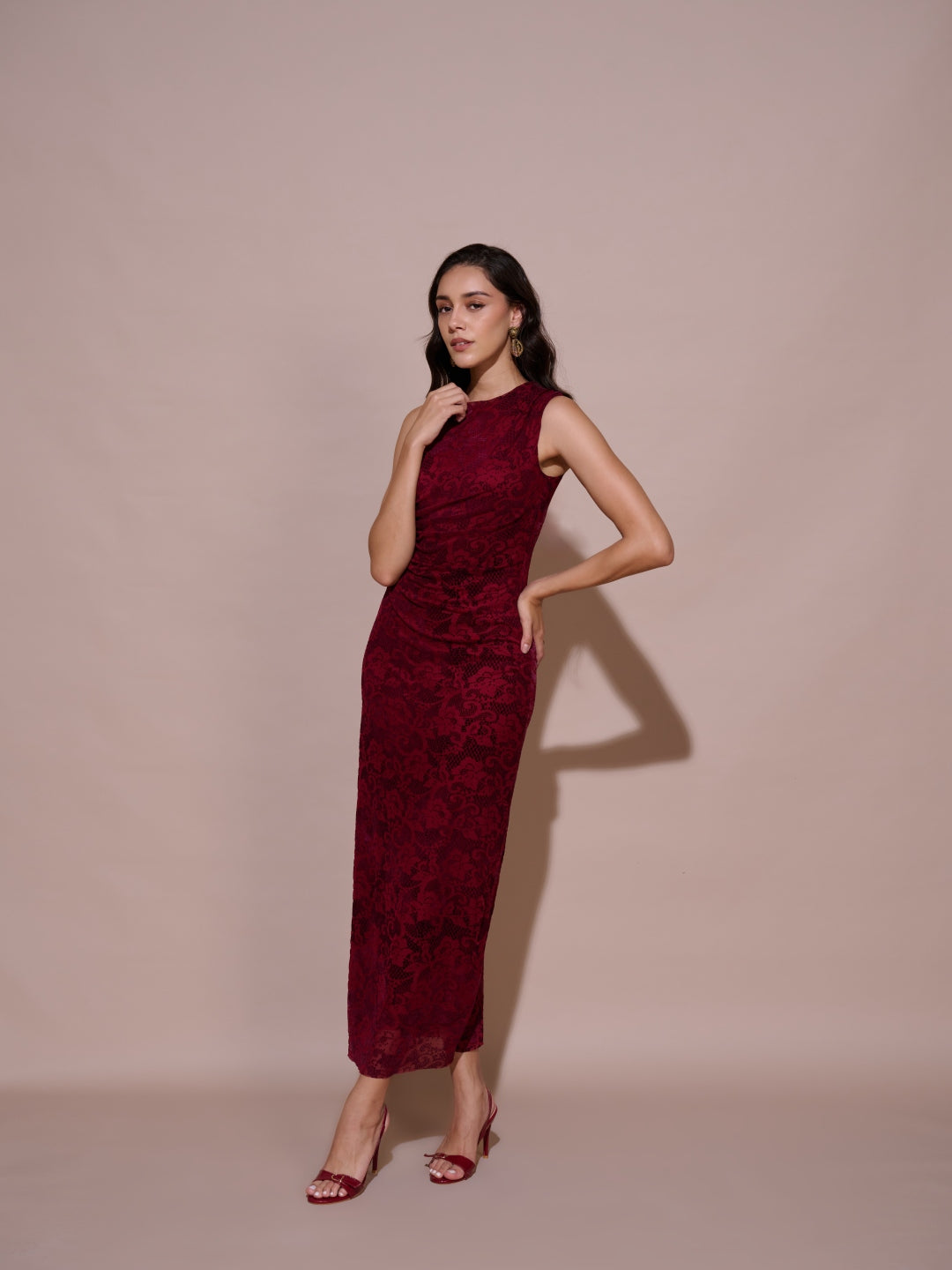 Tushita Mehta in our Monica mesh dress