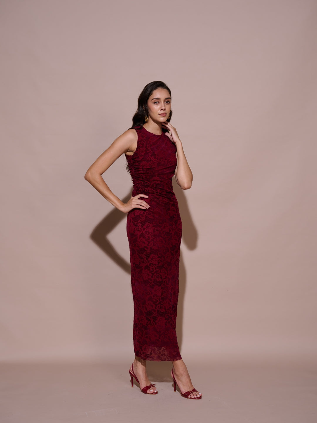 Tushita Mehta in our Monica mesh dress