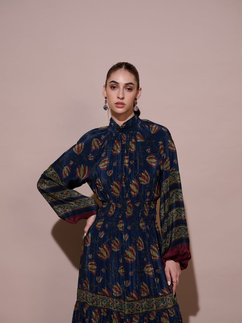 Sonal Ved in our Cynthia Mulberry Dress