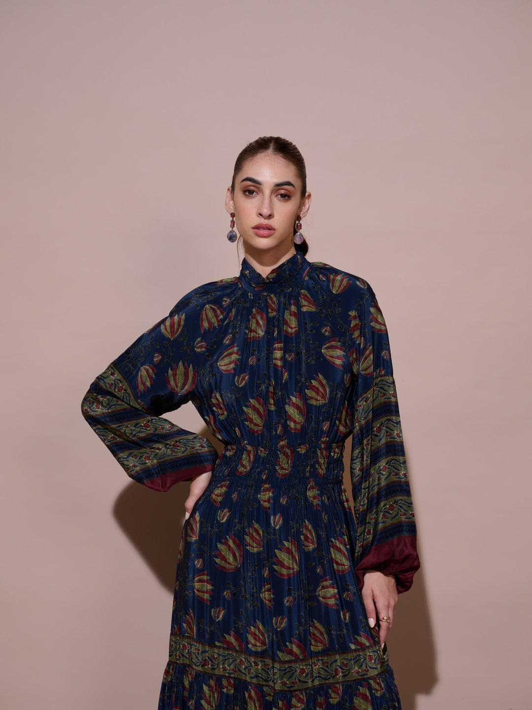 Sonal Ved in our Cynthia Mulberry Dress