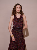 Tushita Mehta in our Sharon Cowl Neck Top