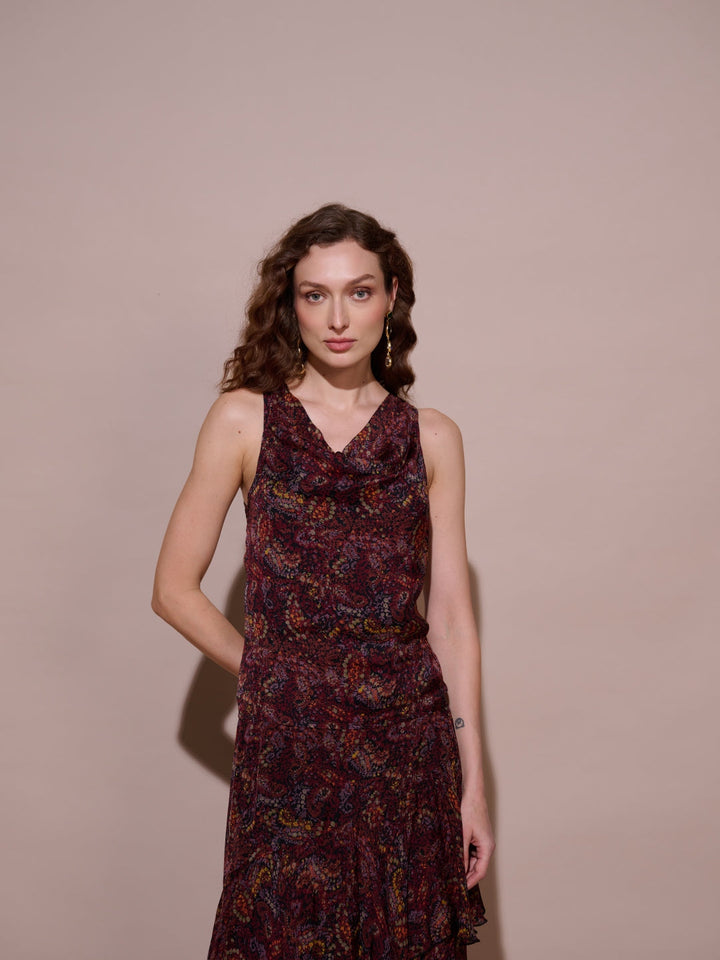 Tushita Mehta in our Sharon Cowl Neck Top