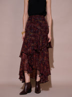 Tushita Mehta in our Sharon Ruffle Skirt