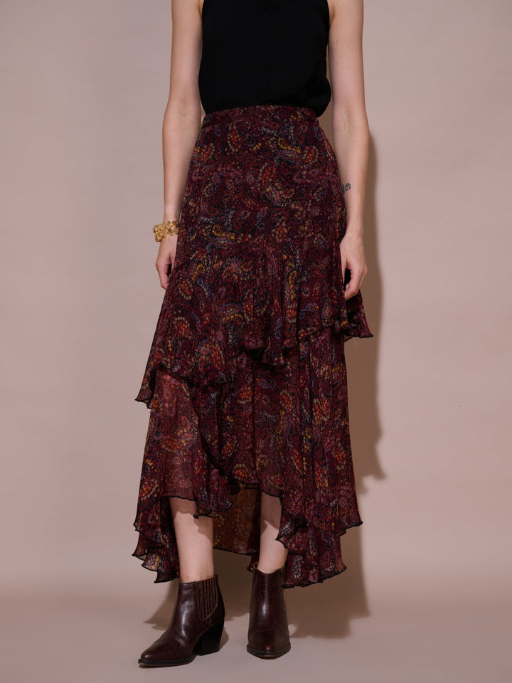 Tushita Mehta in our Sharon Ruffle Skirt