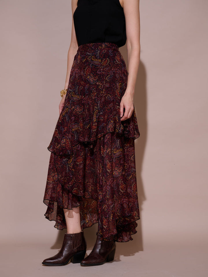 Tushita Mehta in our Sharon Ruffle Skirt