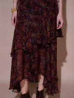 Tushita Mehta in our Sharon Ruffle Skirt