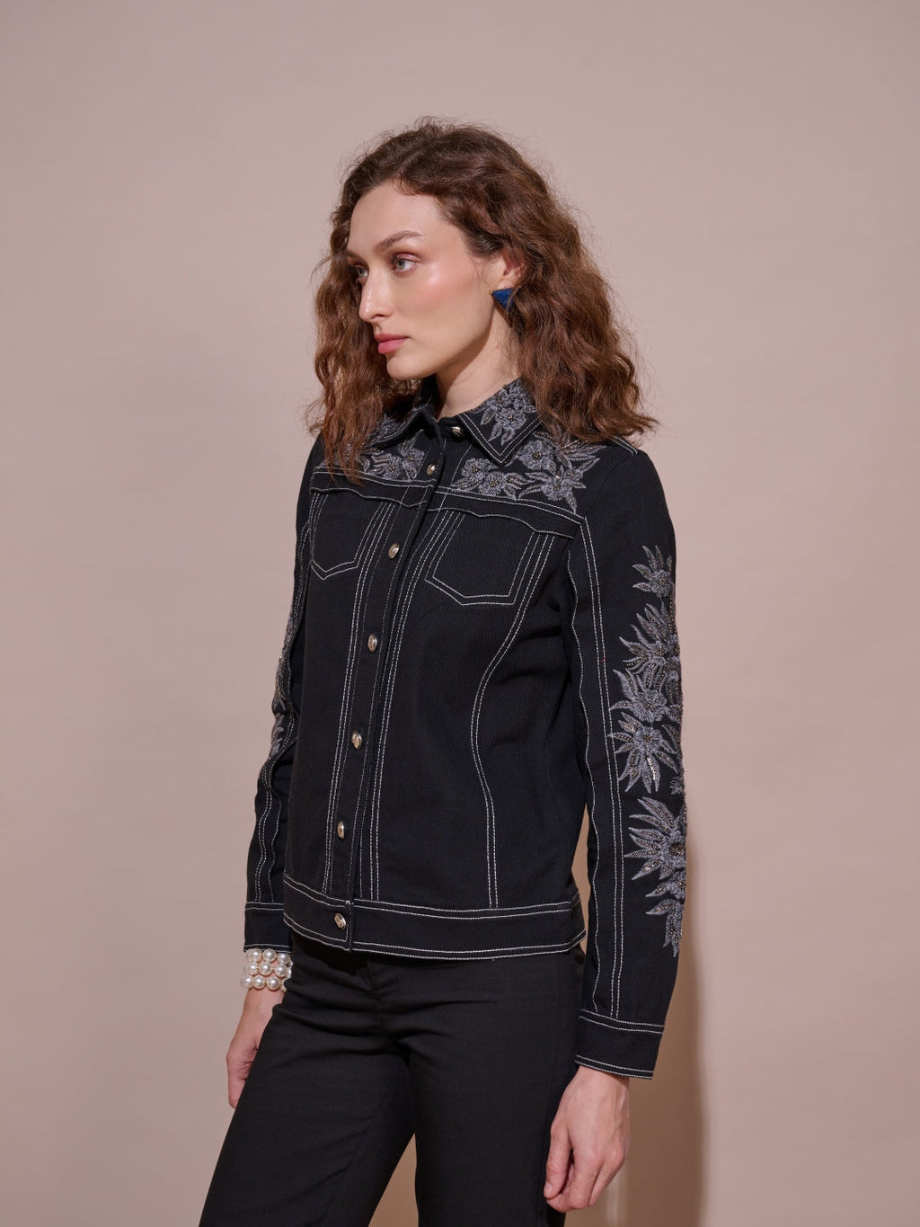 Sonal Chadha in our Lucy Embroidered Jacket