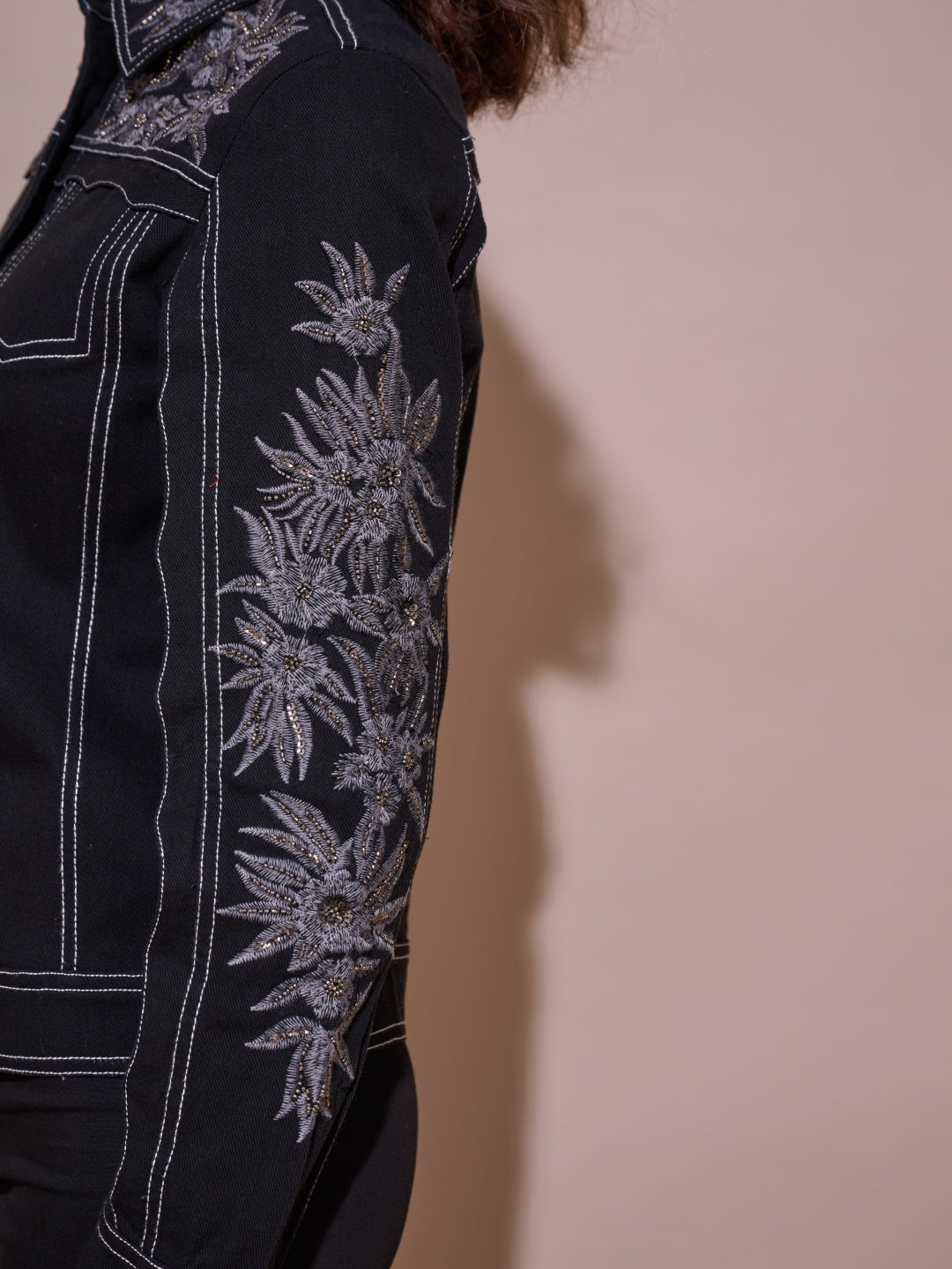 Sonal Chadha in our Lucy Embroidered Jacket