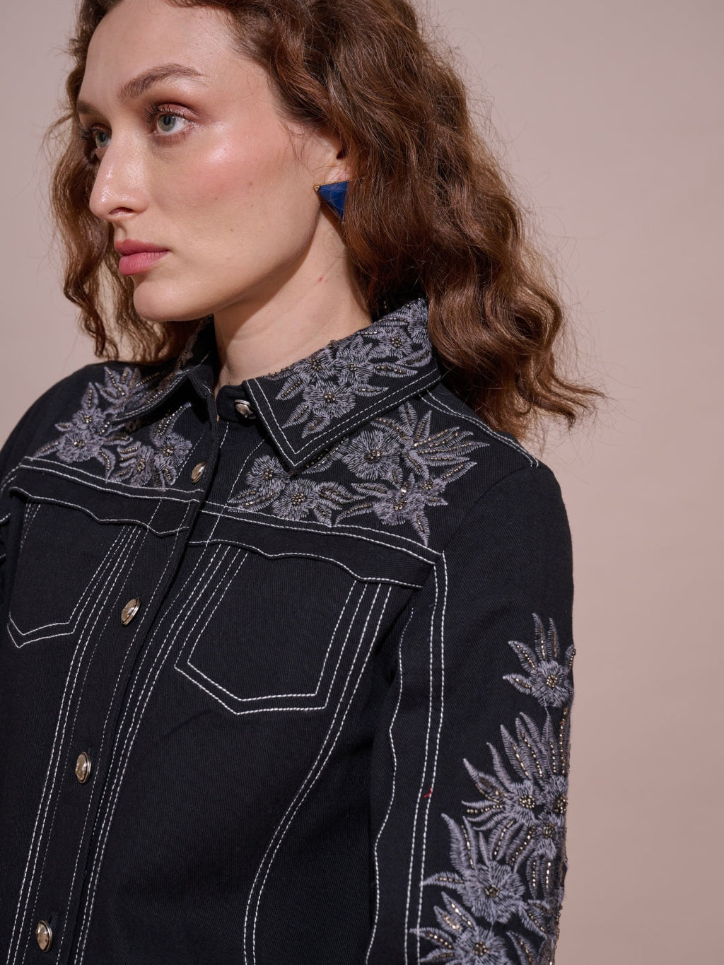 Sonal Chadha in our Lucy Embroidered Jacket