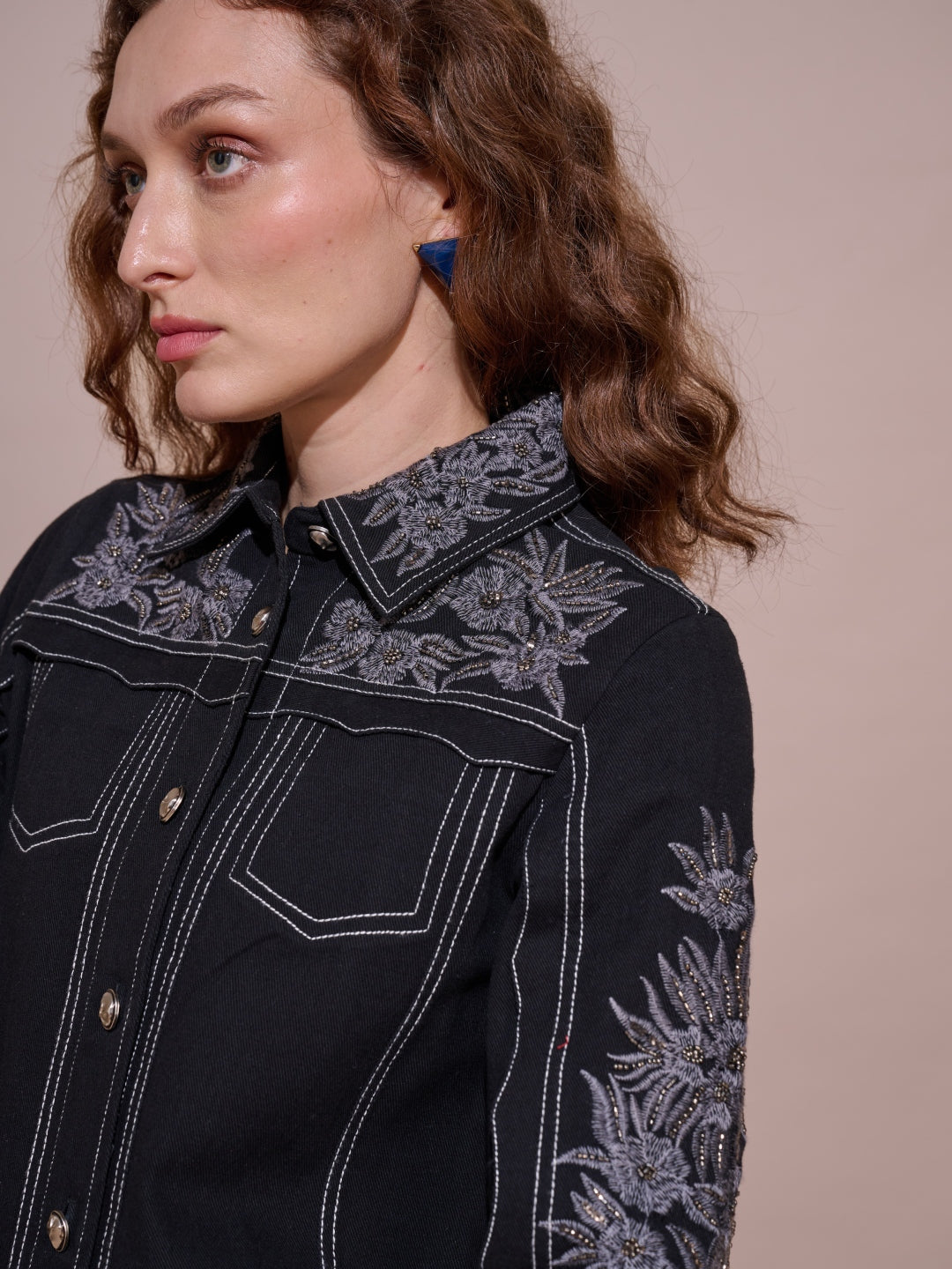 Sonal Chadha in our Lucy Embroidered Jacket