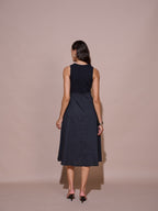 Laurel Embroidered Ribbed Dress