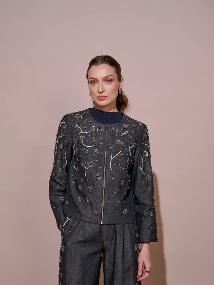 Isha Sutaria in our Rosie Embellished Jacket