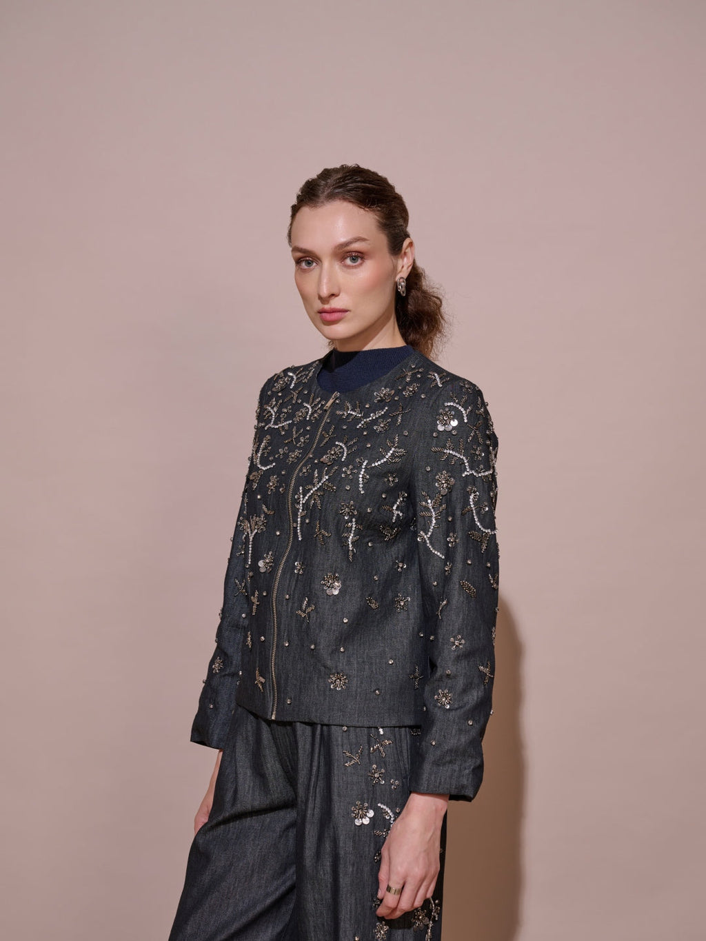 Isha Sutaria in our Rosie Embellished Jacket