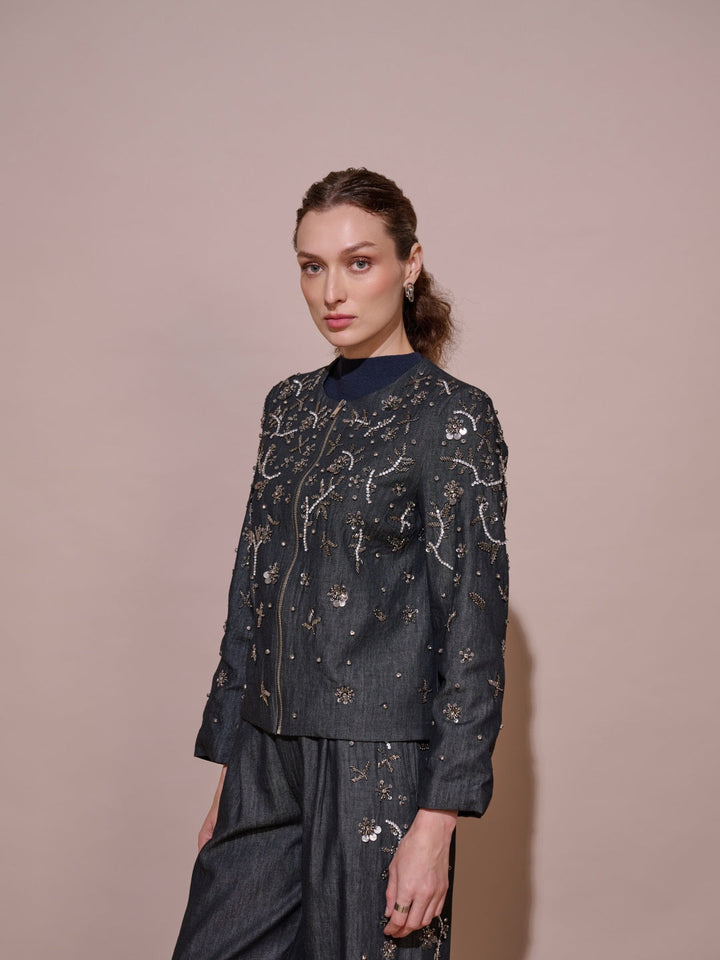 Isha Sutaria in our Rosie Embellished Jacket