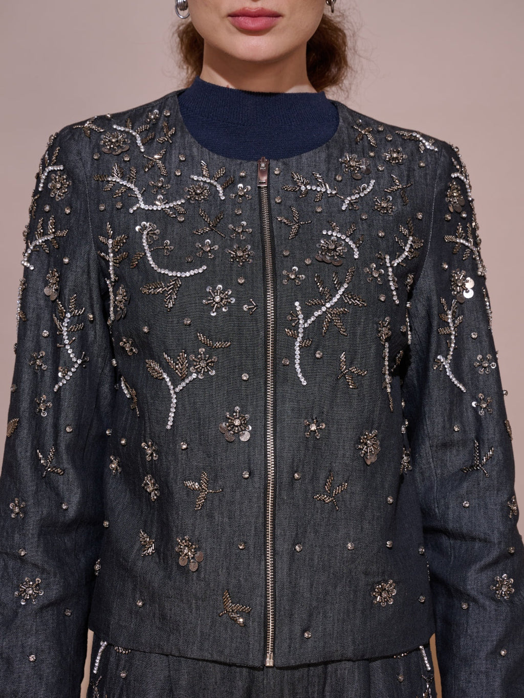 Isha Sutaria in our Rosie Embellished Jacket