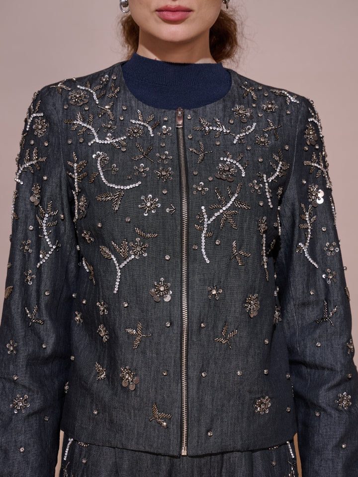 Isha Sutaria in our Rosie Embellished Jacket