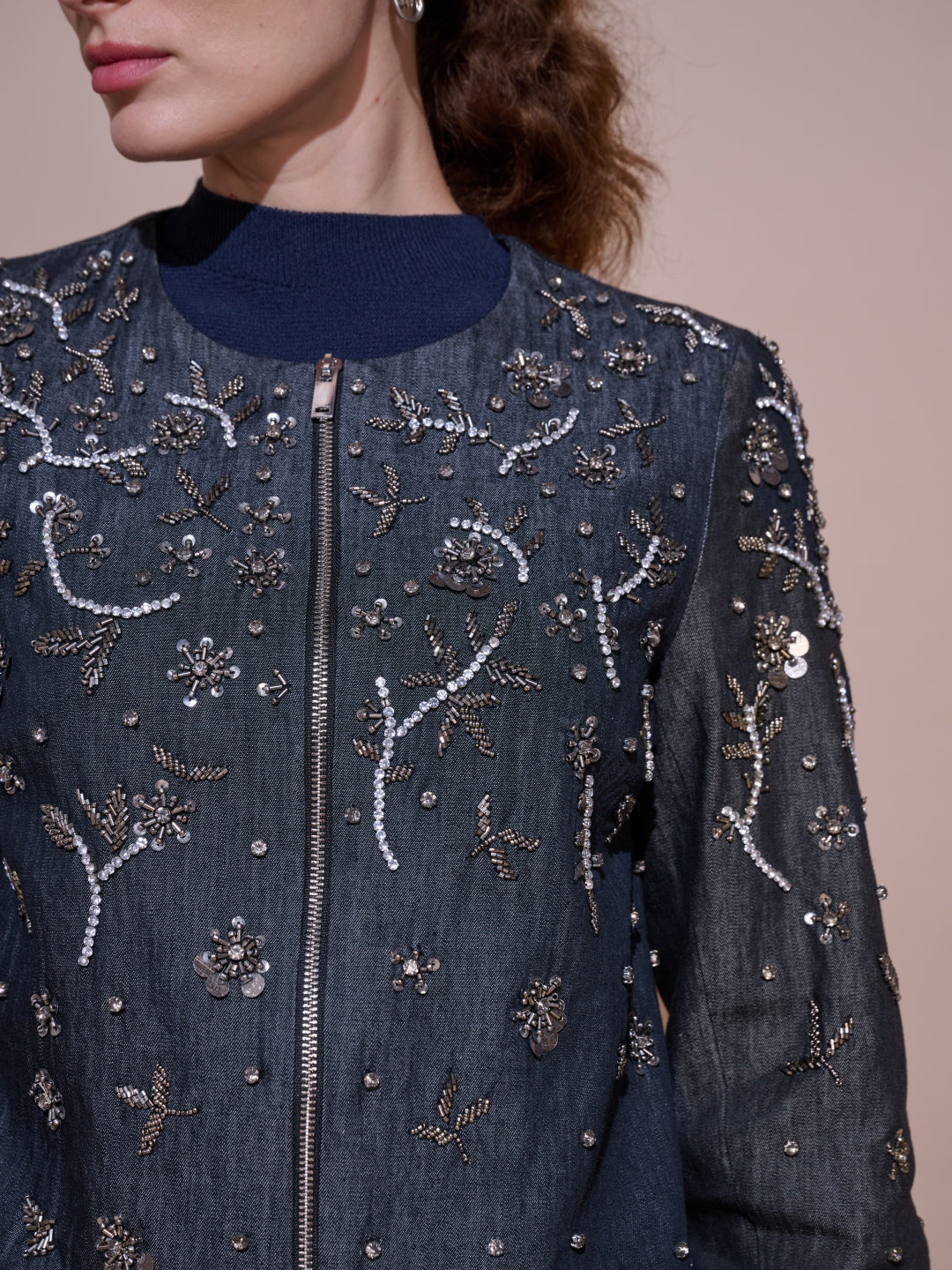 Isha Sutaria in our Rosie Embellished Jacket
