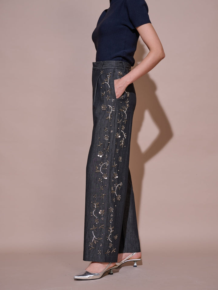 Rosie Embellished Denim Pants