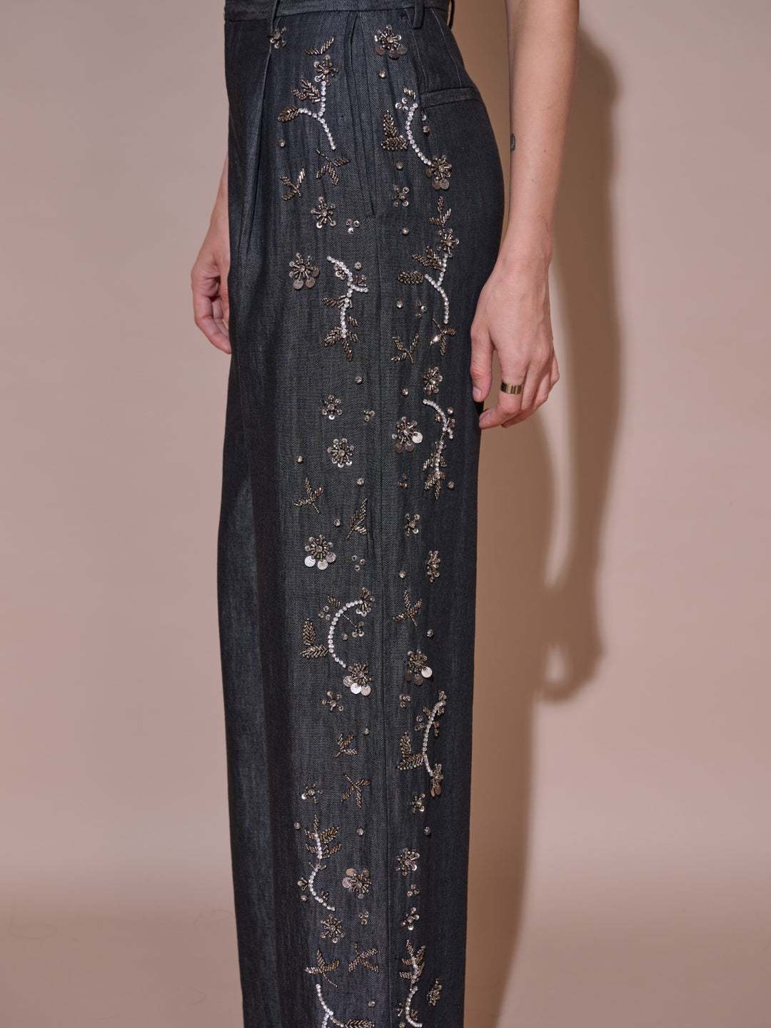 Rosie Embellished Denim Pants