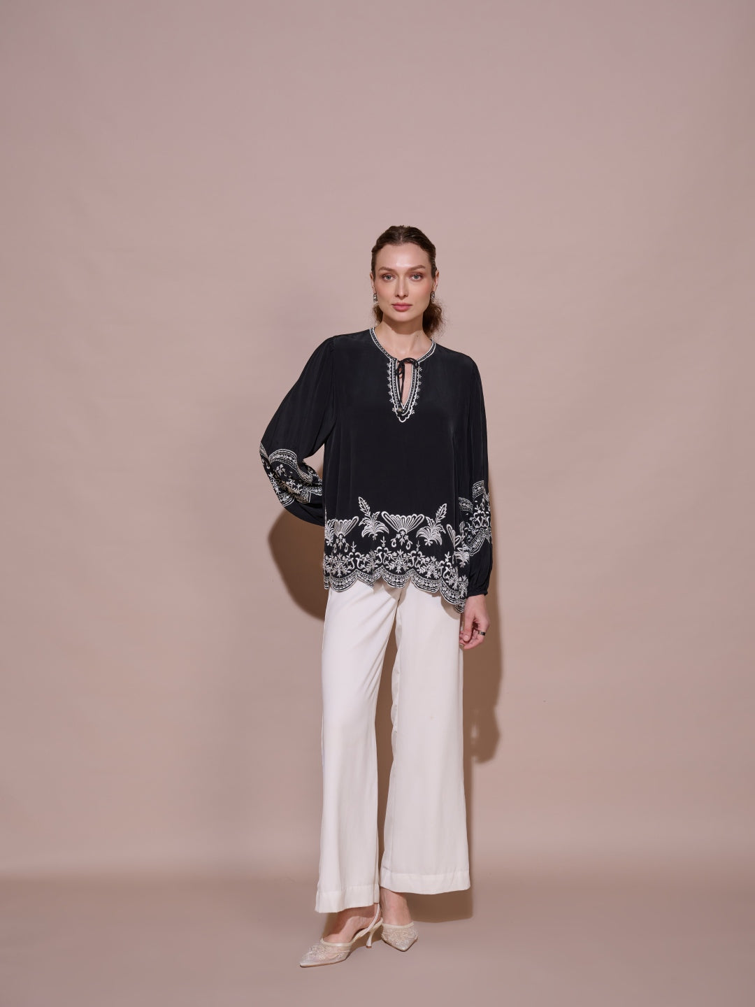 Nancy Embroidered Top