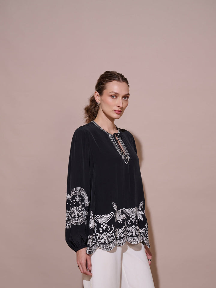 Nancy Embroidered Top