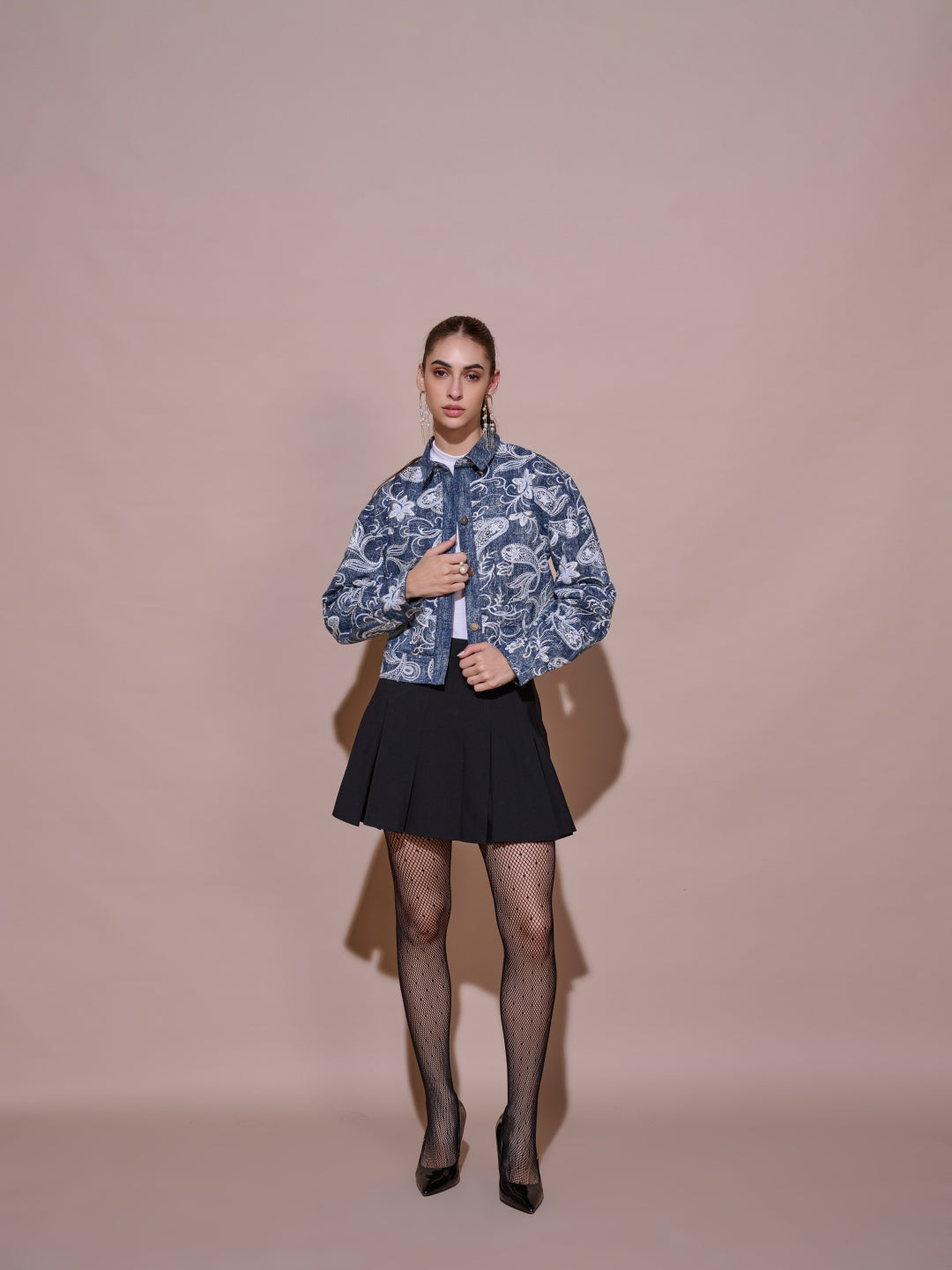 Divya Bhopana in our Margaret Denim Jacket