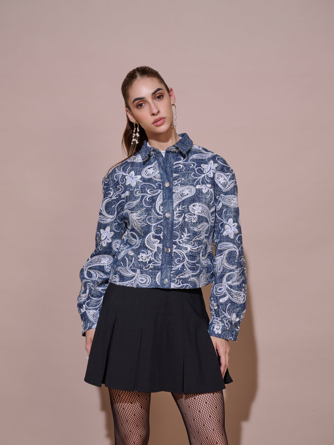 Divya Bhopana in our Margaret Denim Jacket