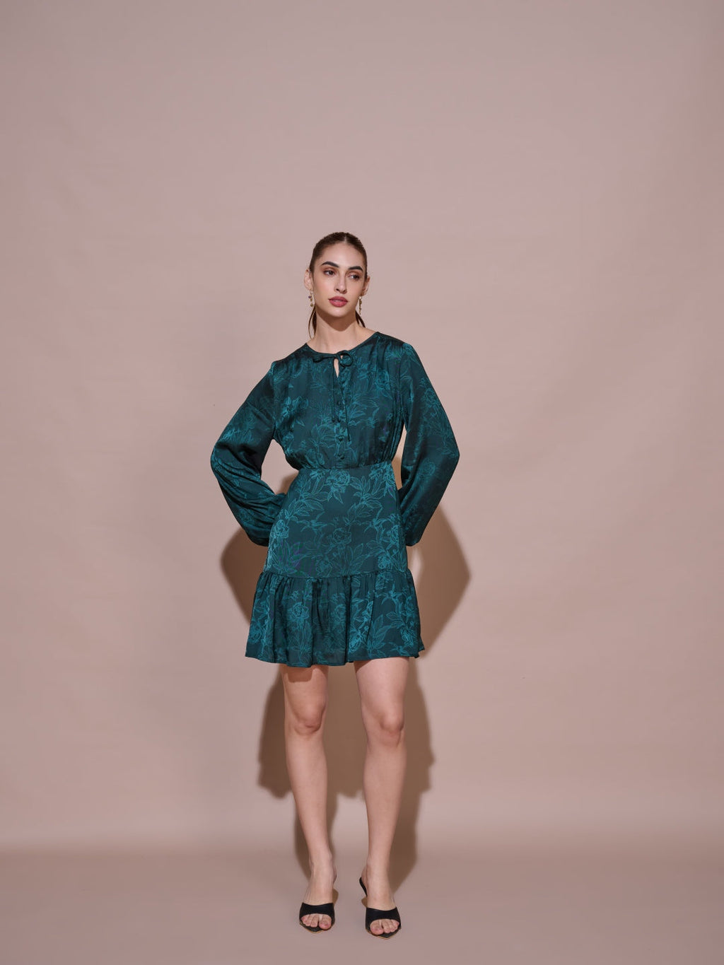 Ayesha Amin Nigam in our Florence Jacquard Dress