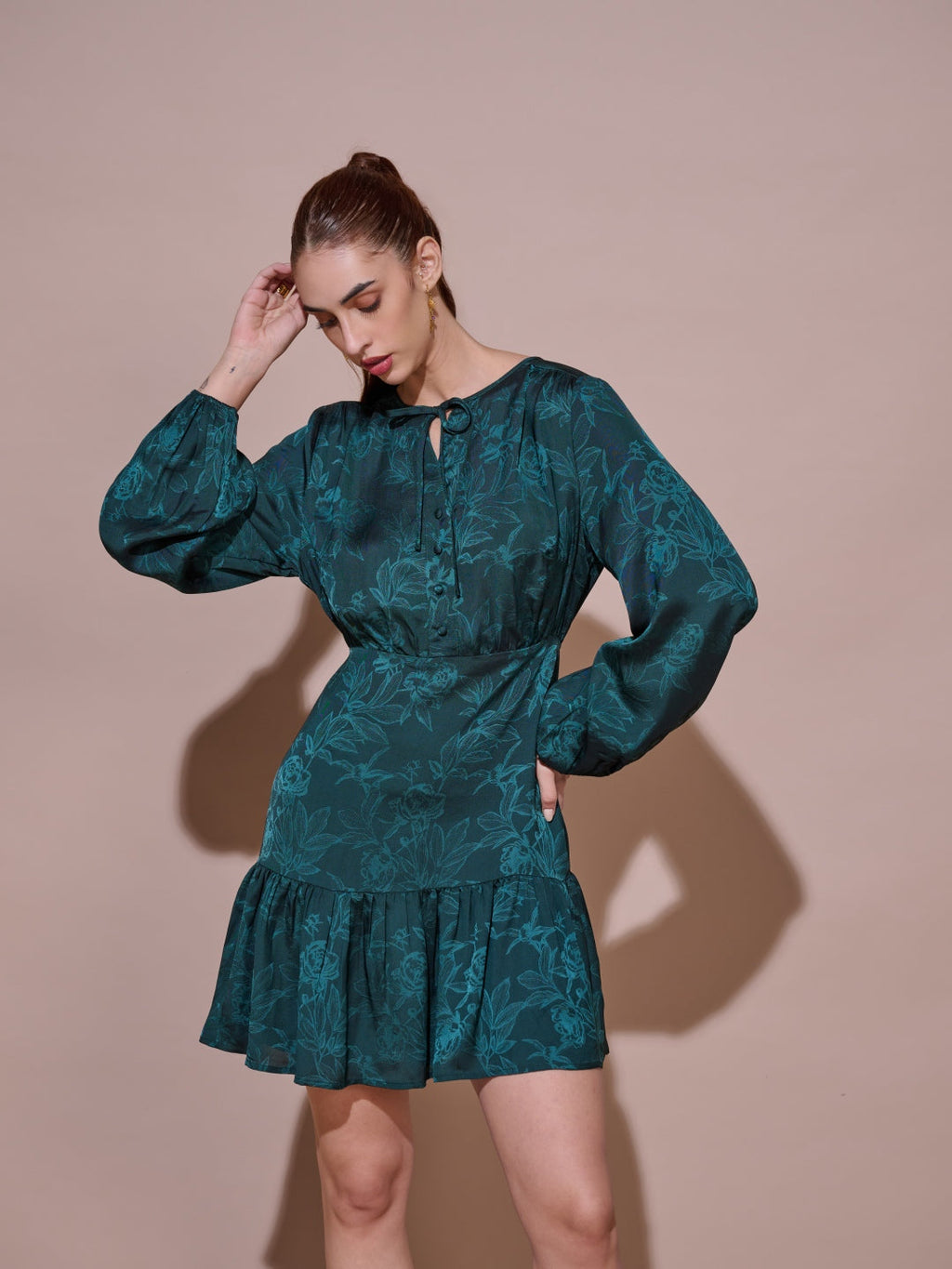 Ayesha Amin Nigam in our Florence Jacquard Dress