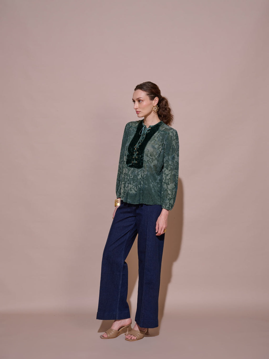 Aria Burnt-Velvet Top