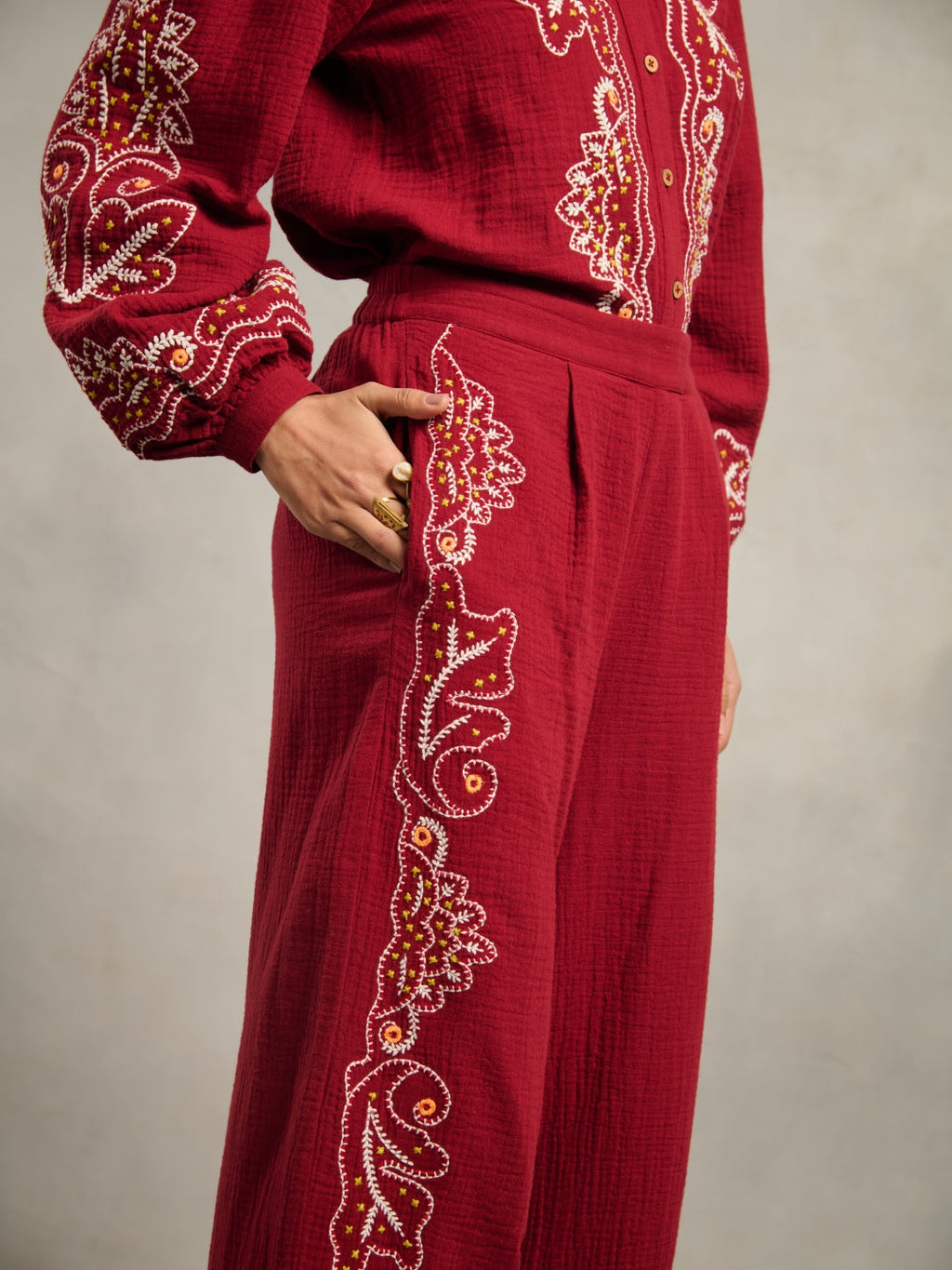 Jemma Embroidered Pants