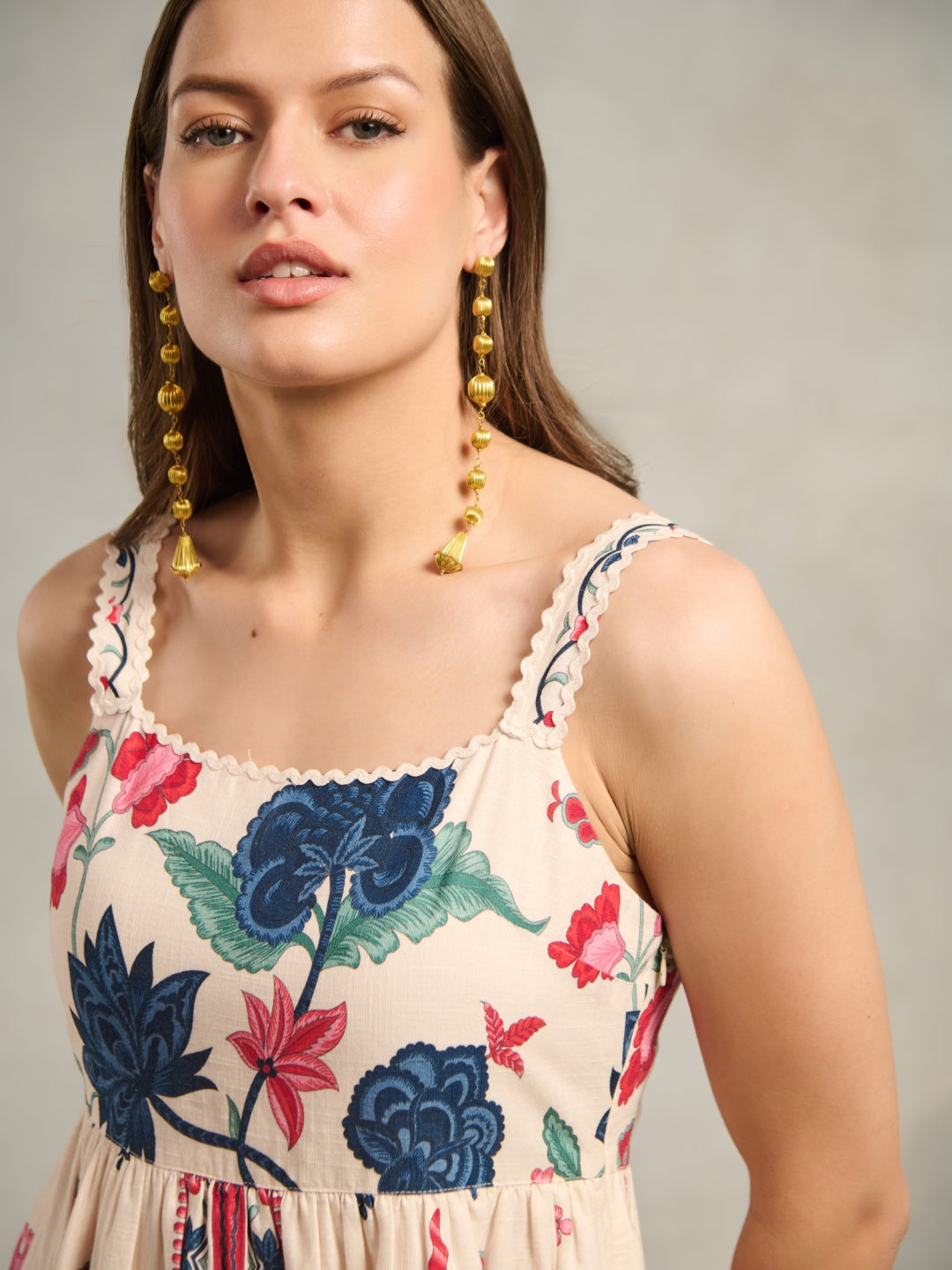 Inayat Dhawan in our Kaitlyn Printed Maxi