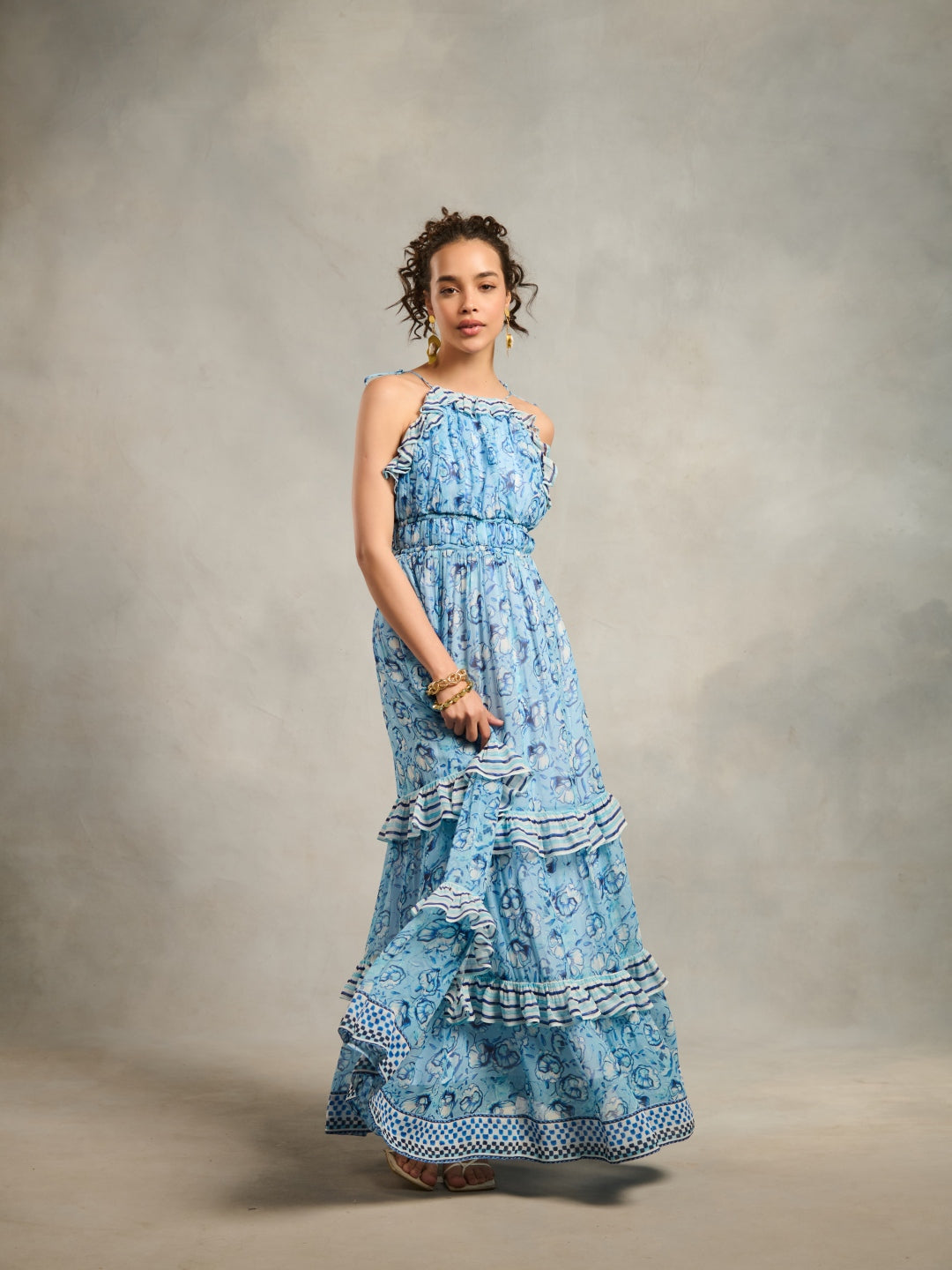 Radhica Diwan in our Laura Printed Maxi