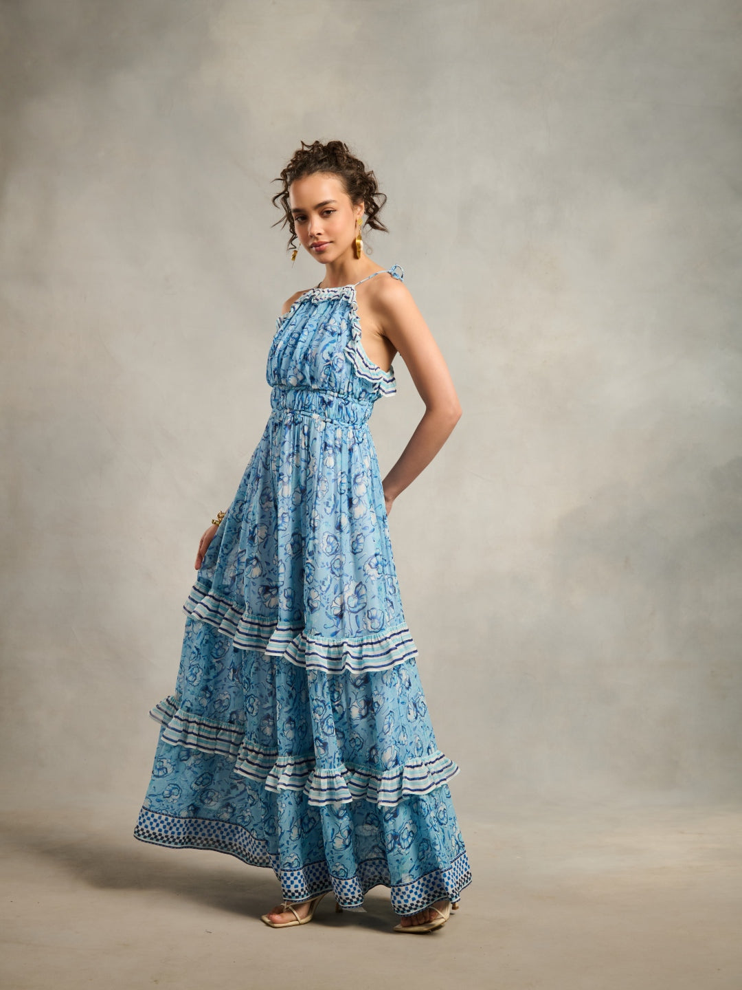 Radhica Diwan in our Laura Printed Maxi