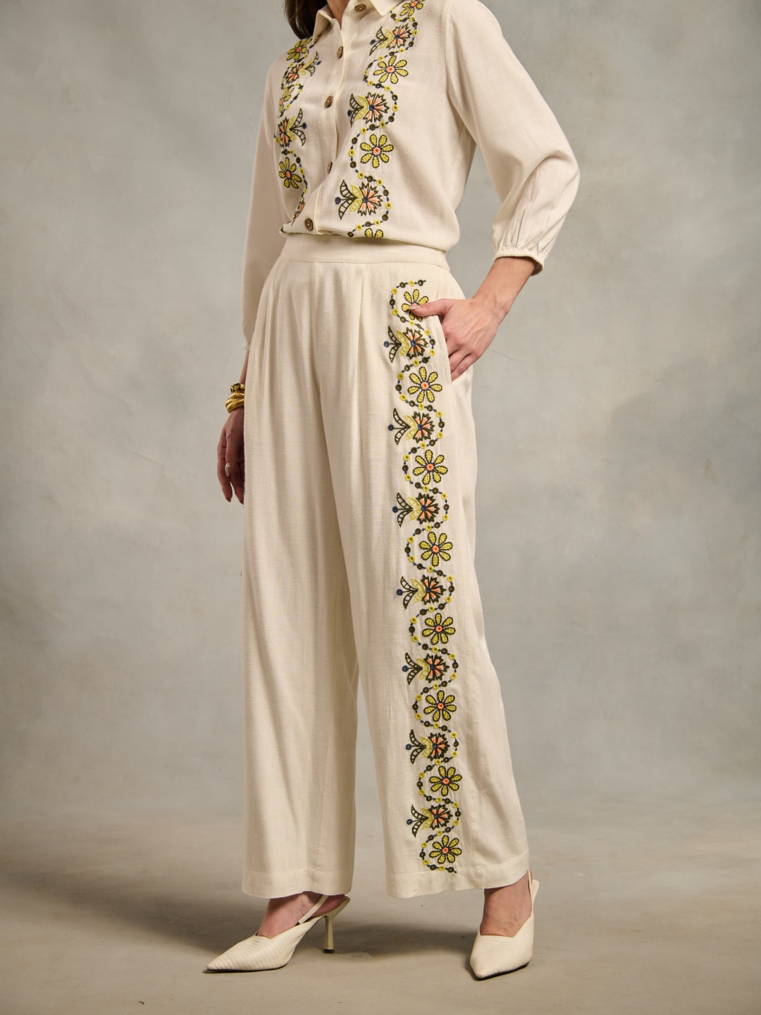 Rhea Embroidered Pants