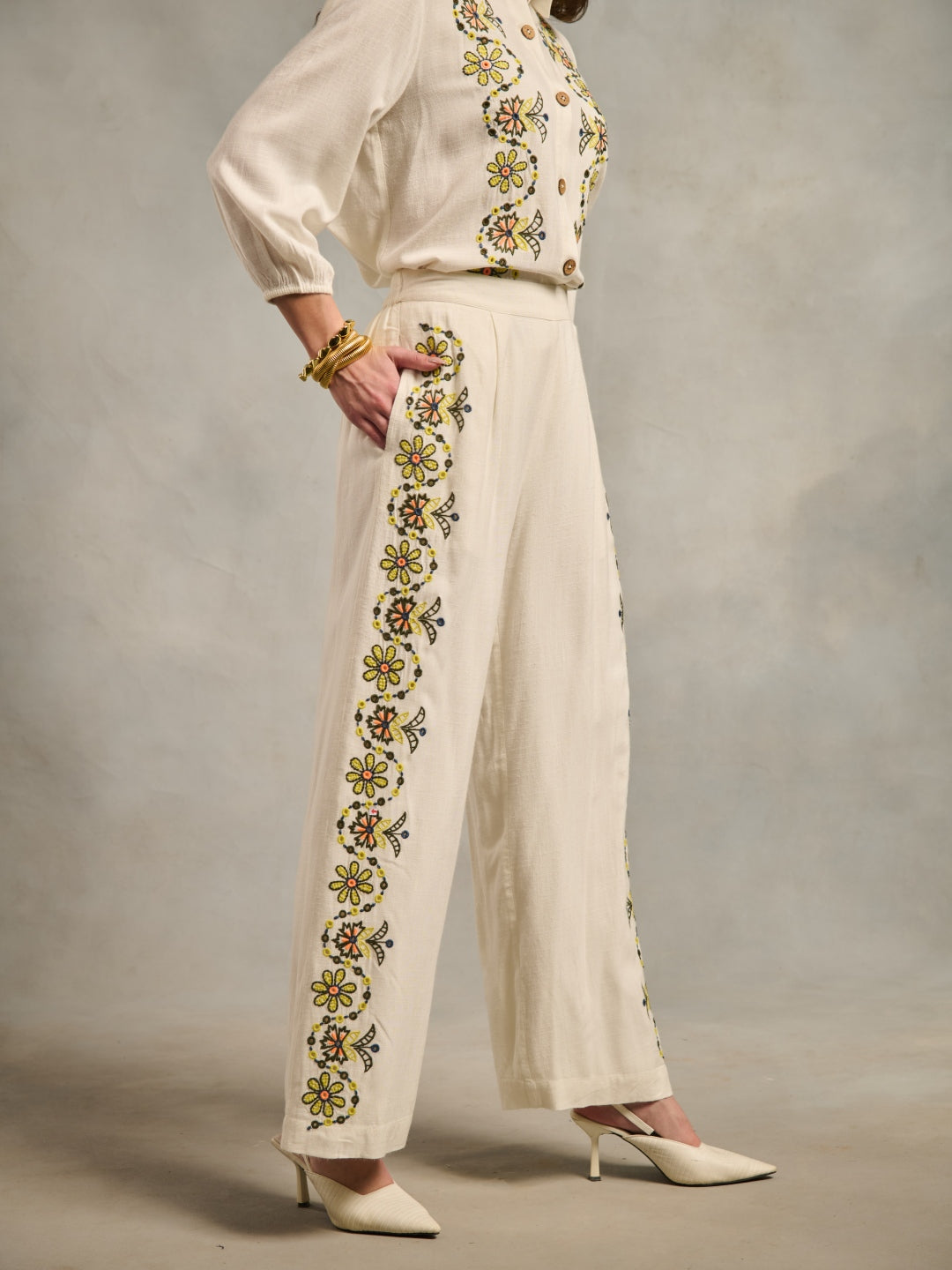 Rhea Embroidered Pants