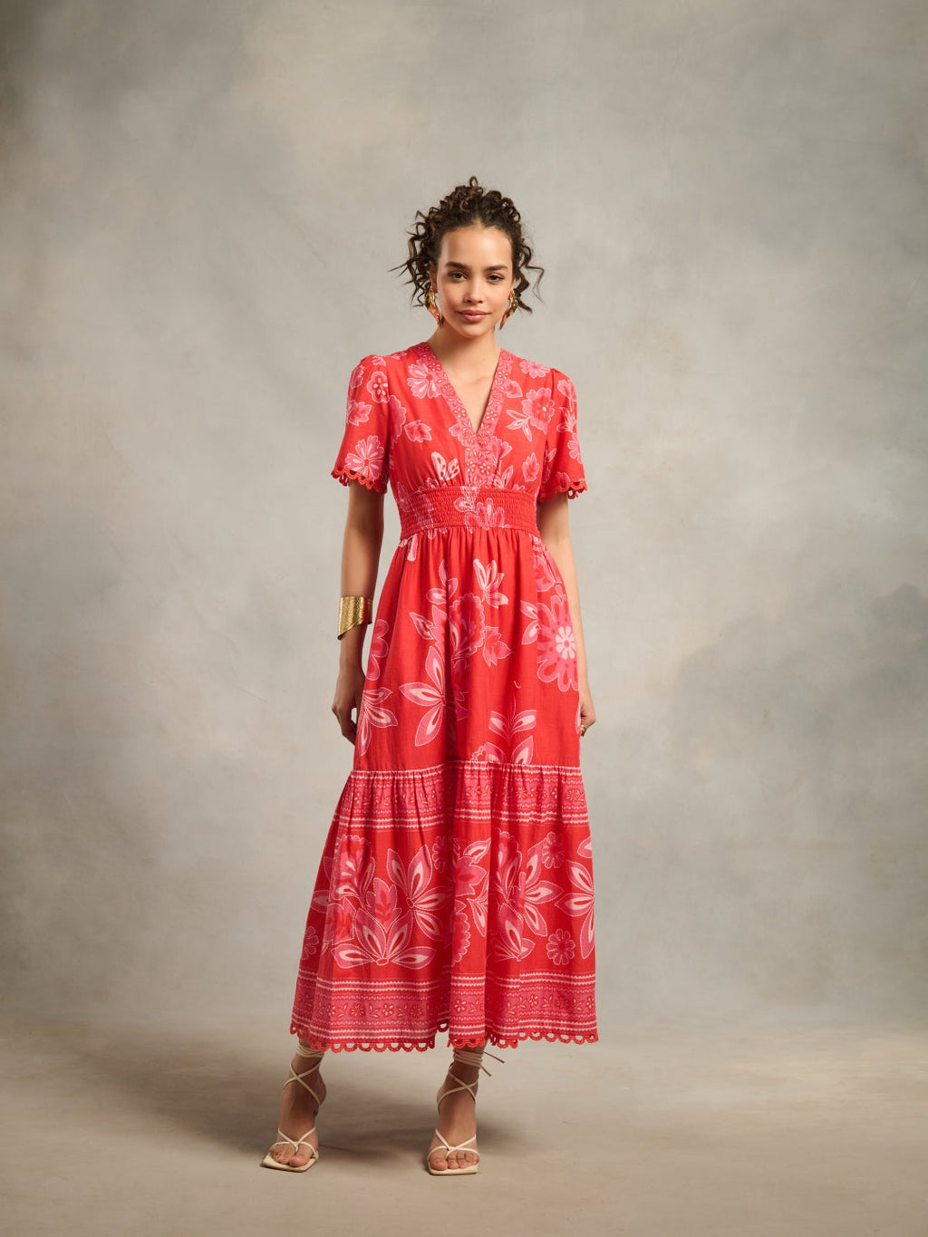 ⁠Kaashni Kapoor in our Sofia Red Maxi