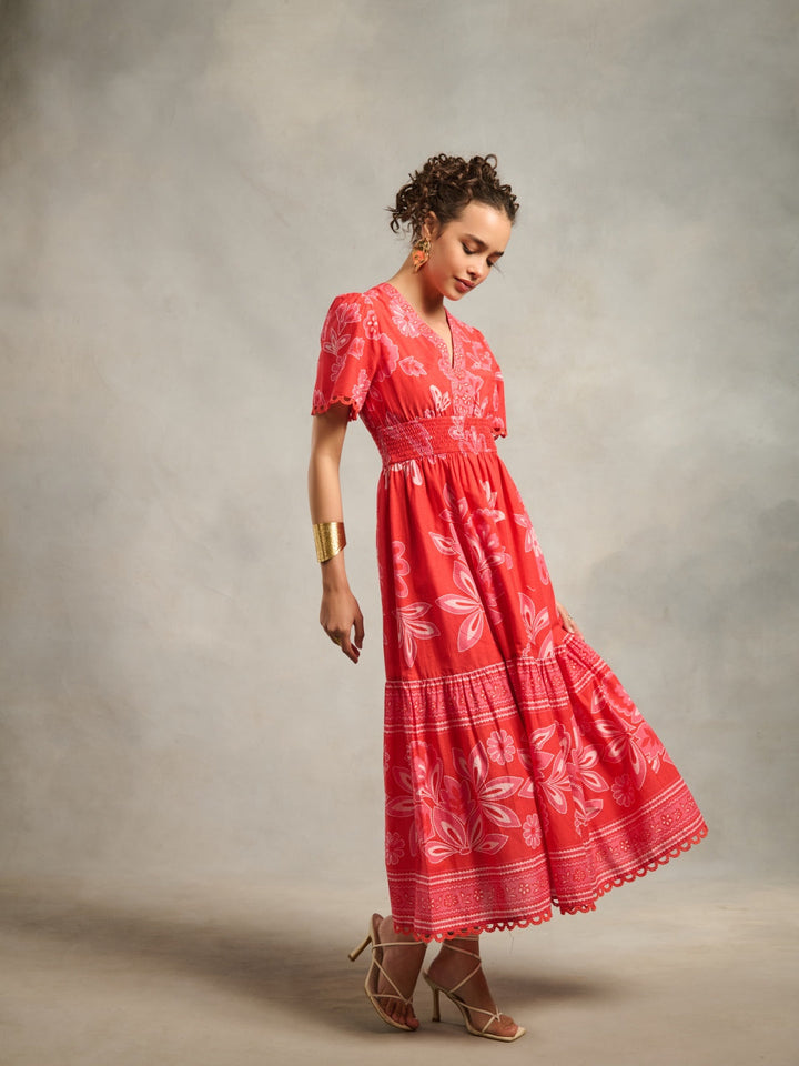 ⁠Kaashni Kapoor in our Sofia Red Maxi