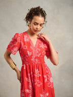 ⁠Kaashni Kapoor in our Sofia Red Maxi