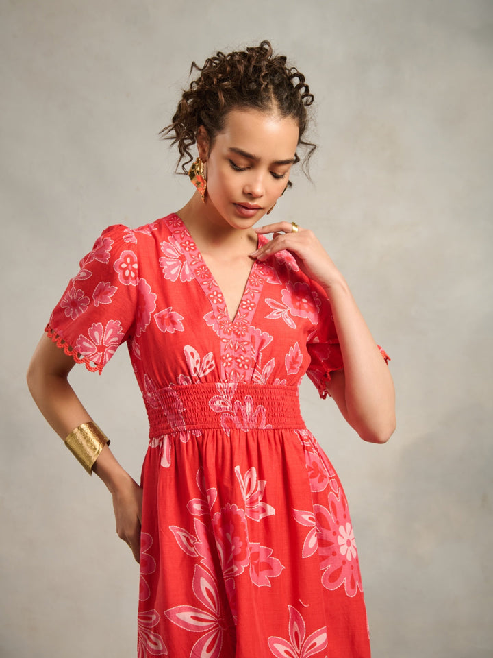 ⁠Kaashni Kapoor in our Sofia Red Maxi