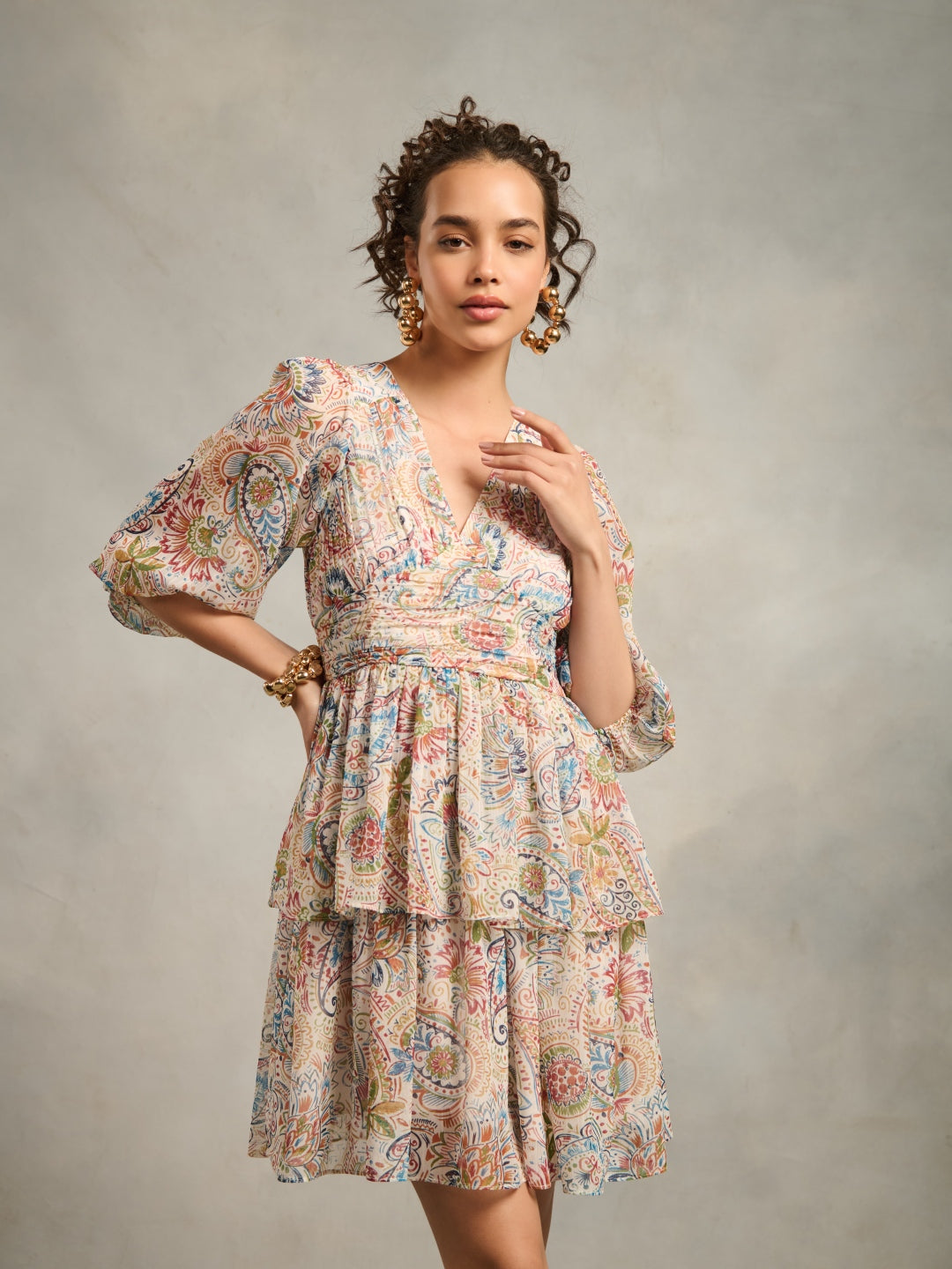 Callie Printed Dress