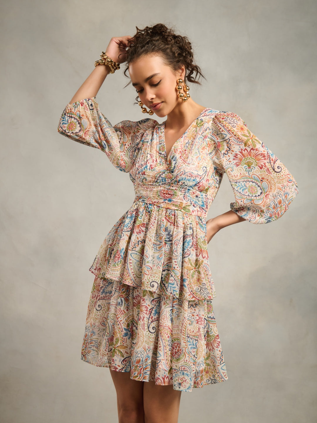 Callie Printed Dress