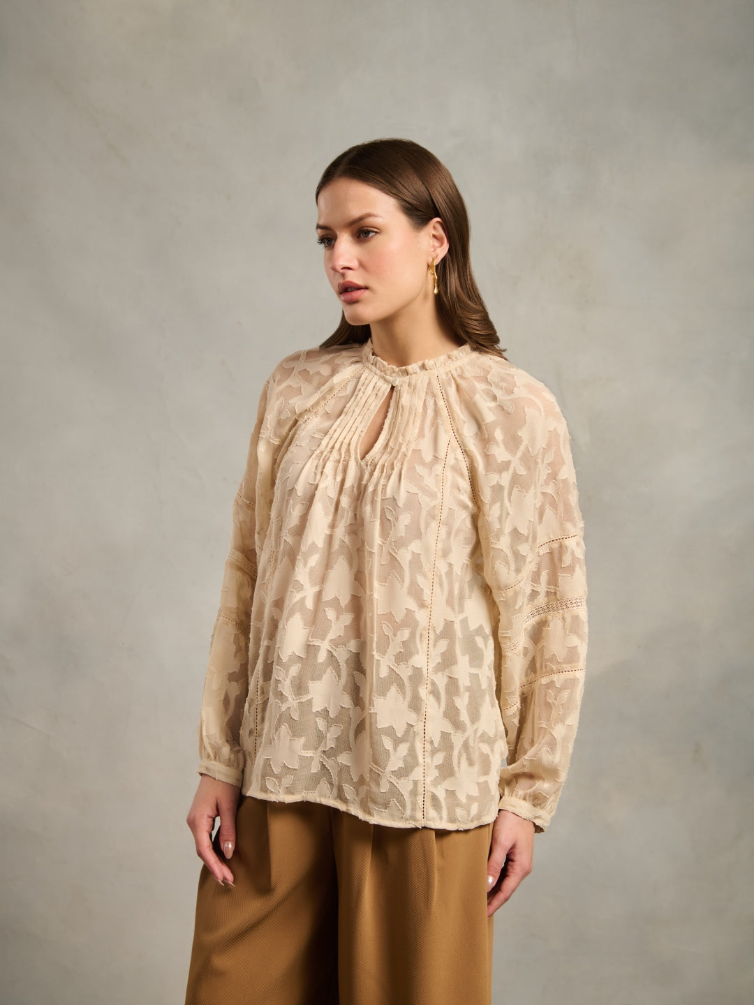 Bianca Jacquard Blouse